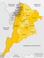 Mappa della diocesi