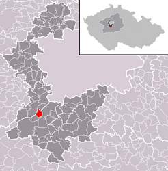 Černolice – Mappa