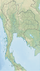 Map showing the location of Khuean Srinagarindra National Park