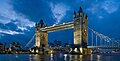 Image 1 Tower Bridge Photo credit: Diliff The Tower Bridge, a bascule bridge that crosses the River Thames in London, England, at twilight. It is close to the Tower of London, which gives it its name. It has become an iconic symbol of London and is sometimes mistakenly called London Bridge, which is the next bridge upstream. The bridge replaced the Tower Subway for carrying pedestrian traffic across the river. More featured pictures