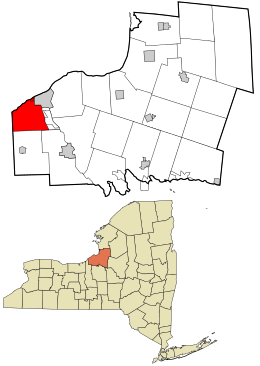 Location in Oswego County and the state of New York.