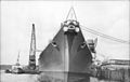 Bismarck at the Dock in Kiel, late 1940