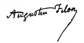 signature d'Augustin Filon