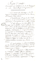 Projet d'arrêté sur le rétablissement de l'esclavage à la Guadeloupe, 27 messidor an X (16 juillet 1802).