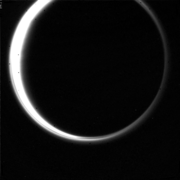 Titan occultation of the Sun from 0.9 million km