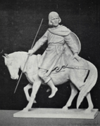 02010 Modellfigur eines germanischen Kriegers während der Völkerwanderungszeit, Der Revekol und seine Umgebung in vor- und frühgeschichtlicher Zeit von Walter Witt.png