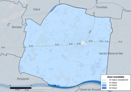 Carte des zones inondables.