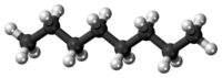 Ball-and-stick model of octane{{{画像alt2}}}