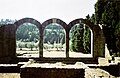 Arches near the Roman theatre at Fiesole, Tuscany, Italy.