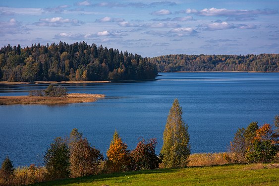 Kāla lake in Vestiena Protected Landscape Area. Photograph: Normunds Kolby