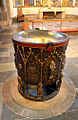 Baptismal font in Ribe Cathedral, Diocese of Ribe