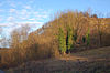 Burgstall der Schlüsselburg auf dem Bergsporn des Schlüsselbergs