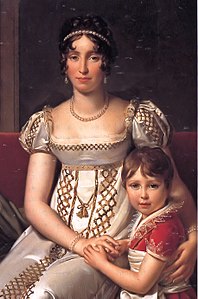 Hortense de Beauharnais et son fils Napoléon Charles par François Gérard (1806).