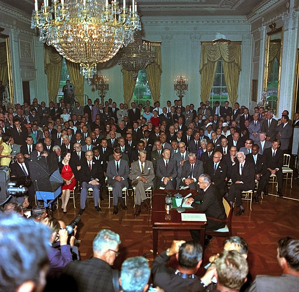 File:LBJ Civil Rights Act crowd.jpg