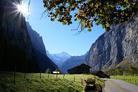 La vallée de Lauterbrunnen, Alpes bernoises