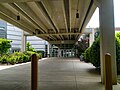 Tyson's Campus Lower Front Entrance with awning-covered walkway