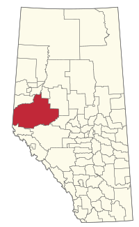 Location within Alberta