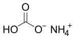 Chemical structure of Ammonium bicarbonate