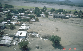 El Hospital General de México colapsado.