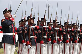 DESTACAN LABOR DE LAS FUERZAS ARMADAS EN CEREMONIA POR 150 ANIVERSARIO DE COMBATE DEL 2 DE MAYO (26711904791).jpg