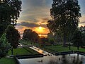 Image 43Nishat Bagh, terrace garden at Srinagar, Jammu and Kashmir (Mughal Gardens) (from List of garden types)