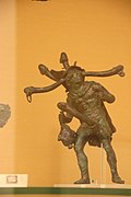 Secret Cabinet Bronze Tintinnabulum depicting polyphallic Mercury, from Pompeii (48451788561).jpg