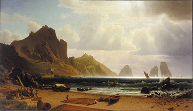 Le Port Piccdola à Capri, 1859, Buffalo, galerie d'art Albright-Knox.