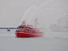 Bateau-pompe Edward M. Cotter, dans le port de Buffalo (New York)