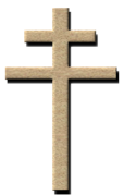 A two-barred crucifix