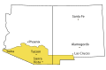 Image 16The Gadsden Purchase (shown with present-day state boundaries and cities) (from History of Arizona)