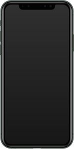 Vorderseite eines iPhone 11 Pro in Nachtgrün