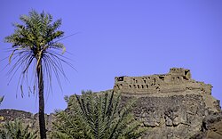 Het oude joodse fort Qamus bij Khaybar