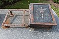 English: Metal book with the names of the fallen during the Second World War (1939-1945) Deutsch: Metallbuch mit den Namen der Gefallenen des Zweiten Weltkriegs (1939-1945)