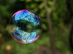 Thumbnail for File:Reflection in a soap bubble edit.jpg