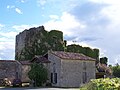 Les vestiges du château de Caze (août 2010)