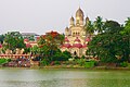 Le temple à Kali, à Dakshineswar (Bengale Occidental).