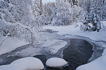 Zimní krajina v Krokskogen