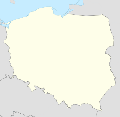 Mapa konturowa Polski w latach 1951–1975