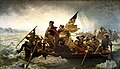 Image 31Washington Crossing the Delaware, an 1851 portrait by Emanuel Leutze depicting Washington's covert crossing the Delaware River from Bucks County, Pennsylvania to Mercer County on December 25, 1776, prior to the Battle of Trenton (from New Jersey)