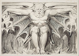 William Blake, English - A Destroying Deity - Google Art Project.jpg