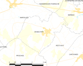 Mapa obce Grand-Fayt