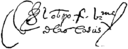 Firma de Bartolomé de las Casas