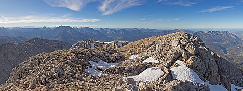 Blick vom Hoher Göll in westliche Richtung