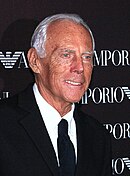 Giorgio Armani, designer vestimentar italian