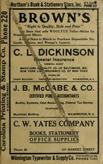 Thumbnail for File:Hill Directory Co.'s (Incorporated) Wilmington, N.C. City Directory (1922) - DPLA - 09aab5f39be07da43926347b56bd00c3.pdf