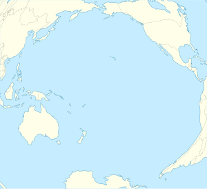 ペンリン島の位置（太平洋内）