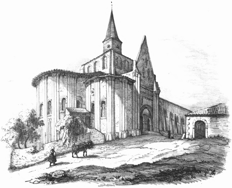 File:Vouvant église Notre-Dame, croquis du Comte Émilien Rorthay de Monbail.png