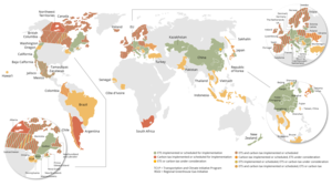 Carbon taxes and emission trading worldwide