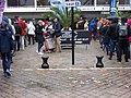 Attente devant le parvis du palais des congrès (Utopiales 2019).