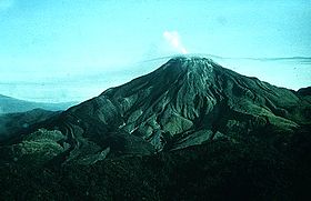 Vue du Bagana en octobre 1964.